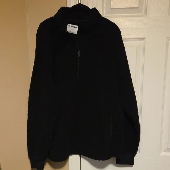 Old Navy Men's Black Zip-Up Sweater - Picture 1 of 3